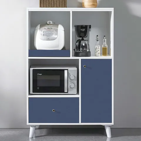 [착불배송] 올슨 800 주방 전자 렌지대 밥솥 다이 수납장 밥통 정리대 렌지장