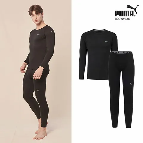 [푸마] 바디웨어 익스트림 히트 플러스 남성 웜웨어 2종 웜블랙