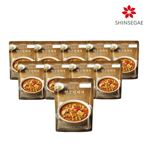 [피코크] 우리집 청국장찌개 500g x 10팩