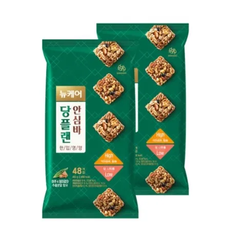 [대상웰라이프] 뉴케어 당플랜 한입영양 안심바 (10gx48입), 2봉