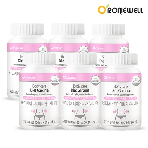 [로니웰] 바디케어 다이어트 가르시니아 800mg × 60정 6개 (6개월분)