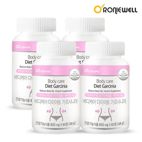[로니웰] 바디케어 다이어트 가르시니아 800mg × 60정 4개 (4개월분)