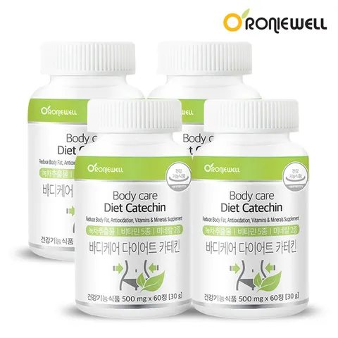 [로니웰] 바디케어 다이어트 카테킨 60정 4개 (4개월분)