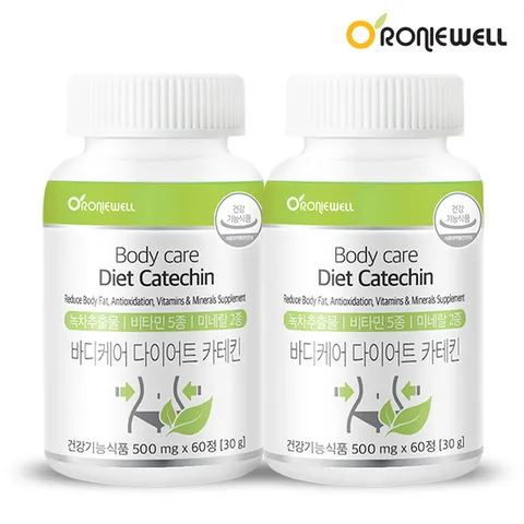 [로니웰] 바디케어 다이어트 카테킨 60정 2개 (2개월분)