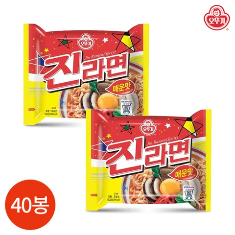 오뚜기 진라면 매운맛 120g x 40봉