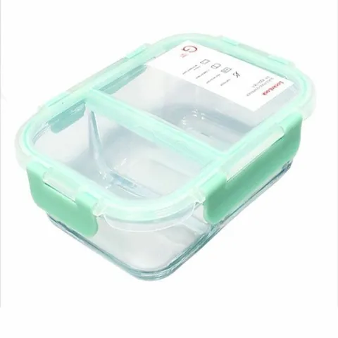 락앤락 유리 밀폐 용기 반찬통 보관통 2칸 600ML