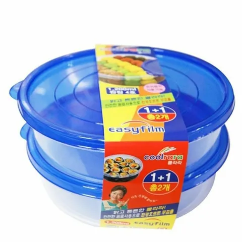 김치통 보관용기 반찬통 밀폐용기 1200mL 원형4호