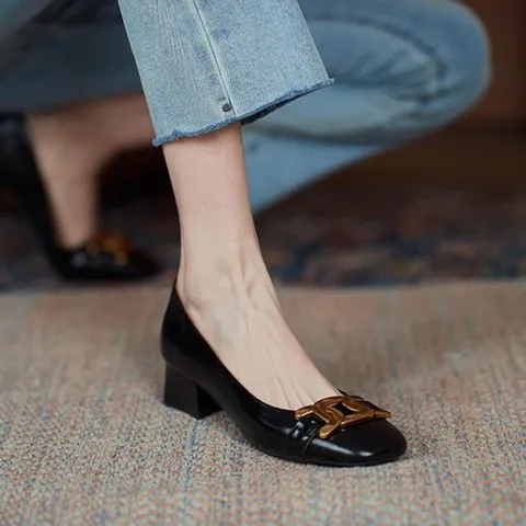 270 여성로퍼 구두 펌프스 미들힐 플랫슈즈