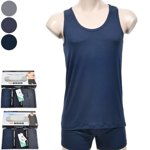 [폴밋] 흡습성 및 신축성이 좋은 텐셀 초경량 남성 런닝 팬티 세트 3매입