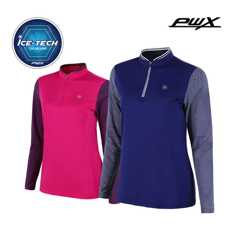 [PWX][A]Q120-3201(02) 여성 냉감 집업 티셔츠