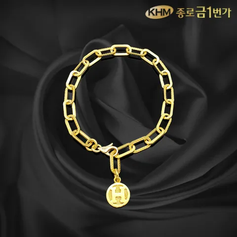 여자 순금 팔찌 클립체인  11.25g