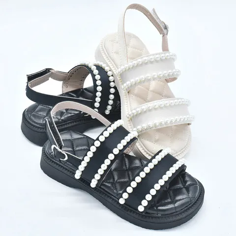 아동용 진주 여아 공용 샌들 kd644