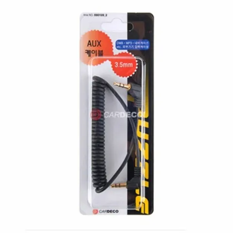 AUX 케이블 차량용 스테레오 케이블 억스선 코일형