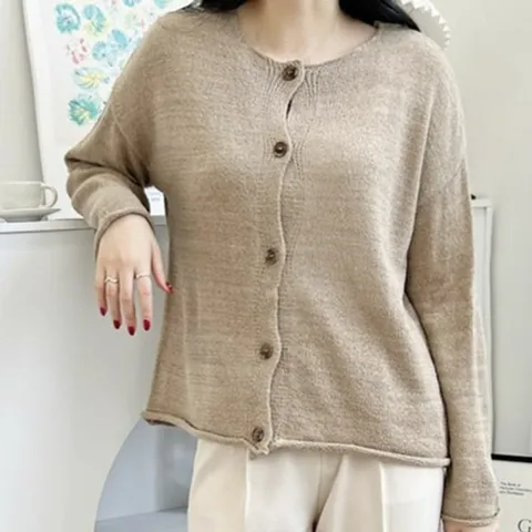 캐주얼 시스루 러블리 가디건 베이직 기본 가을 봄 긴