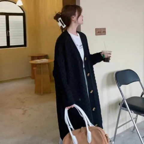 예쁜가디건 봄가을 여리핏롱가디건 코디 롱가디건 데