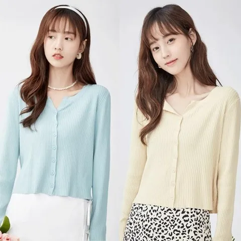 차르르 여성가디건 베이직 사계절 골지가디건 여자가