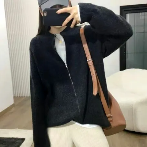 DO 집업 골지 가디건 자켓