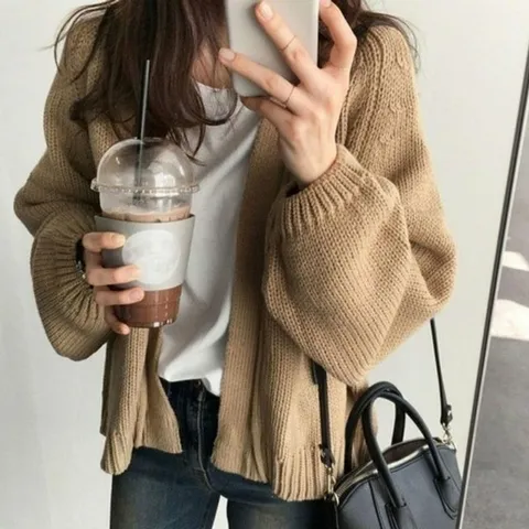 자켓 남자가디건 숏 스타일 데일리 여성가을가디건 로