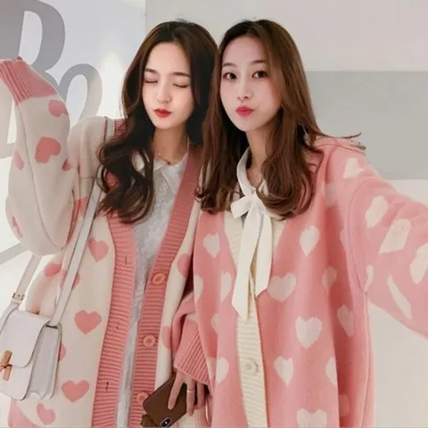 예쁜가디건 여자가디건 우리들스타일 153 하트가디건