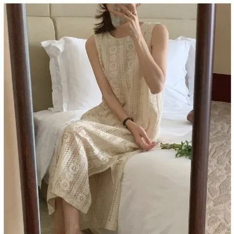 레이스 민소매원피스 민소매 원피스