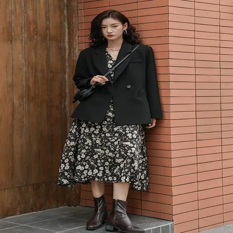 허리끈원피스 여성 쉬폰롱원피스 롱원피스 플라워