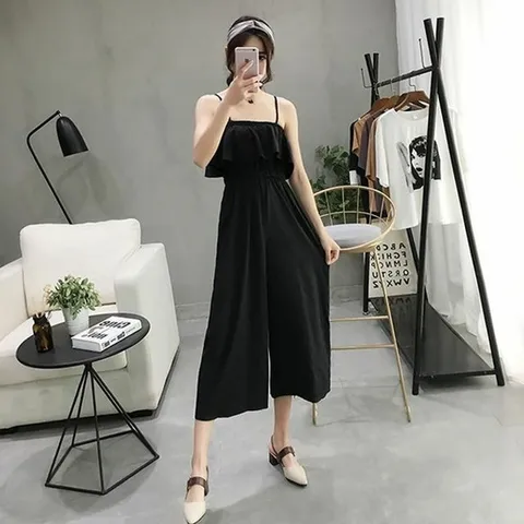 원피스 밴딩 끈 미디원피스 나시 캐주얼 OPC007N 점프