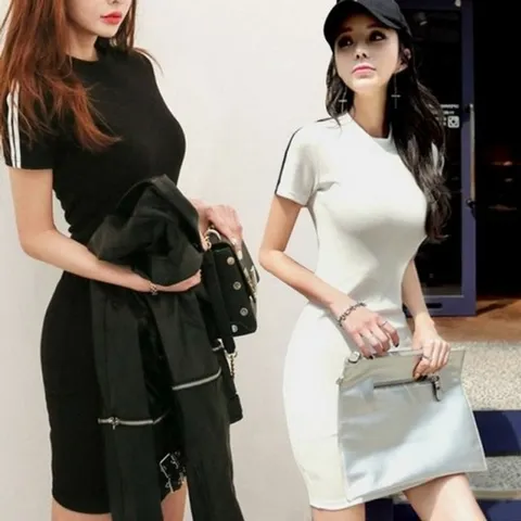 여름원피스 롱원피스 미니 어깨 스커트 포인트 원피스