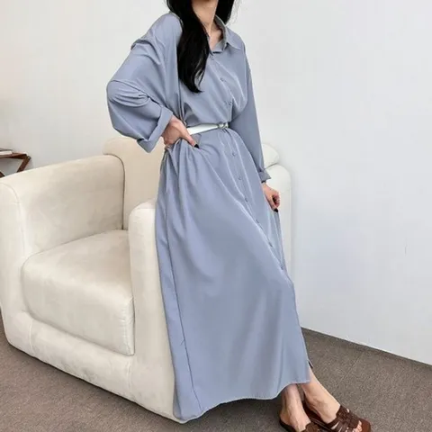 셔츠 기본 루즈핏 데일리 편안한 루즈핏원피스 카라원