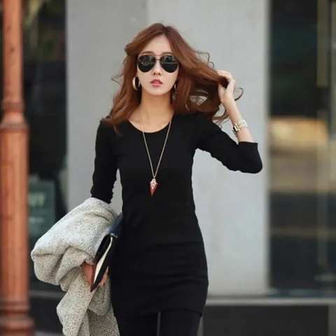 롱원피스 데일리 면 여성원피스 라인 예쁜 미니 심플
