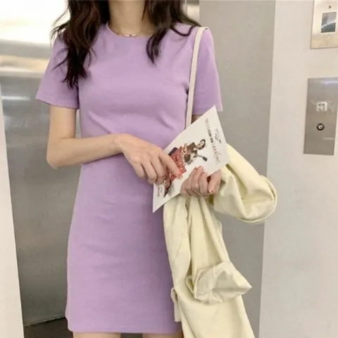 미니 미디원피스 베이직 원피스 깔끔 색톤 파스텔 예