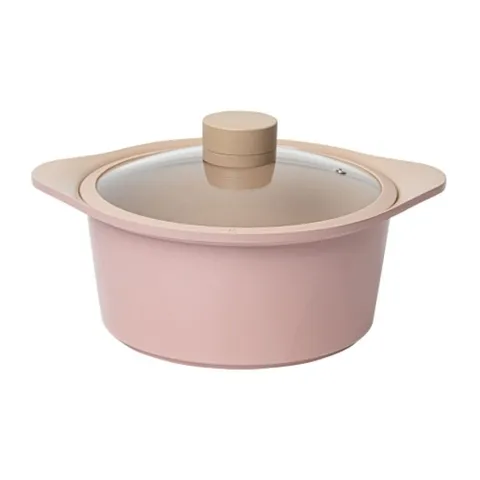 세라믹코팅 인덕션냄비 유리뚜껑 주물 곰솥냄비28cm