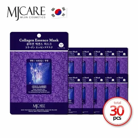 엠제이케어 에센스 마스크팩 콜라겐 30매 x 23g (WC11B0A)