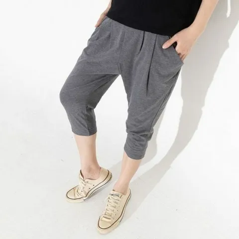 1653 여름바지 7부바지 보들보들면부바지 여성7부바지