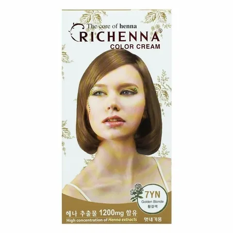 리체나 컬러크림 7YN 황갈색 멋내기 염색 (WB19931)