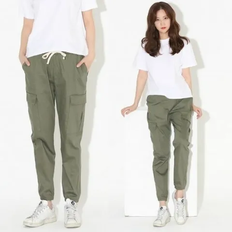 더하기 린넨팬츠 961 스타일 바비비린넨카고팬츠 마바