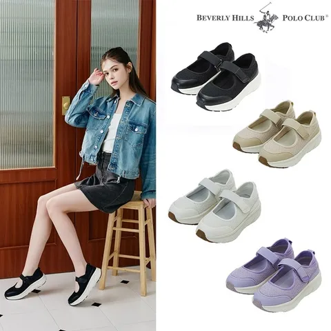 비버리힐즈폴로클럽 메리제인 메쉬 슬립온 