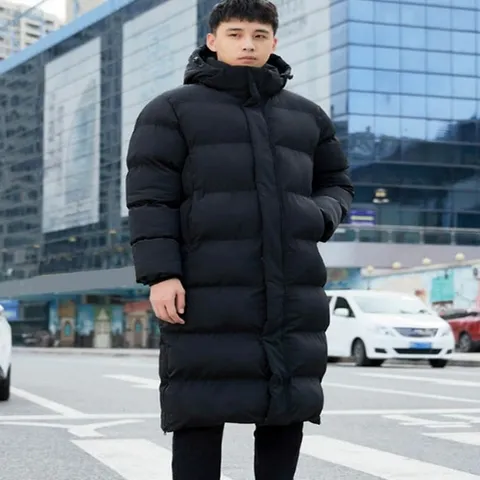 여자 기본 후드 탈부착 블랙 롱패딩 겨울 아우터