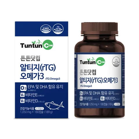 튼튼닷컴 알티지(rTG)오메가3 1,050 mg X 180 캡슐 (6개월분)