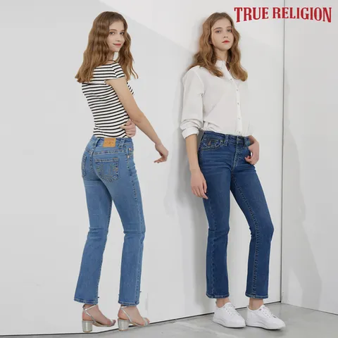 [트루릴리전] 여성 이스코 데님 팬츠 2종택1