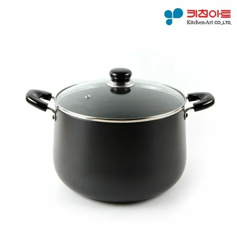 키친아트 쥬노 블랙 경질냄비 전골 22cm 국냄비 찌개