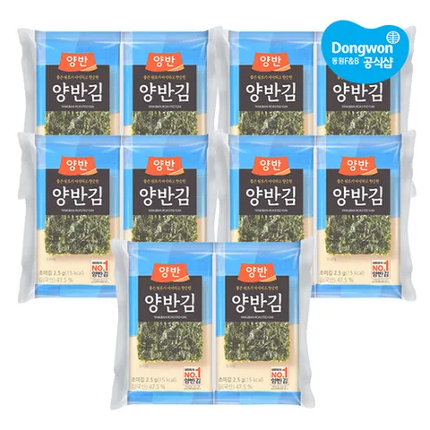 [동원] 양반김4호 도시락김 (8장x8봉) x6개