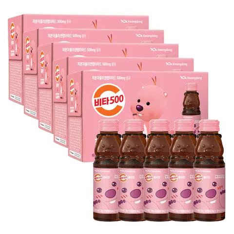 [광동직송] 비타500 콜라겐 잔망루피 100ml x50병