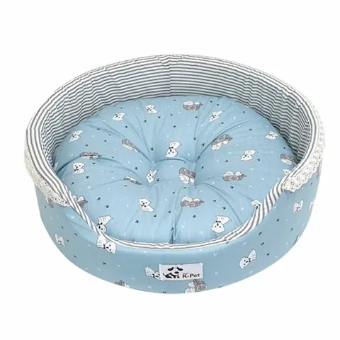 강아지 원 쿠션 블루 1P 고양이 애견 침대 방석 (W912FD1)