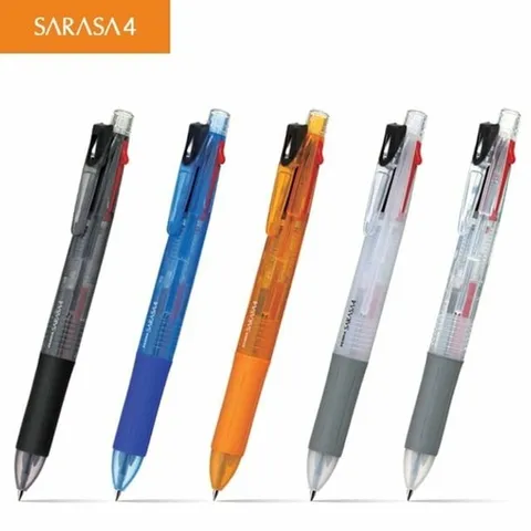 제브라 젤볼펜 사라사4 사색볼펜 0.5 (WCA1B6B)