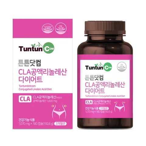 튼튼닷컴 CLA 공액리놀레산 다이어트 [ 3개월분 ] 1,070 mg × 180 캡슐(192.6 g)