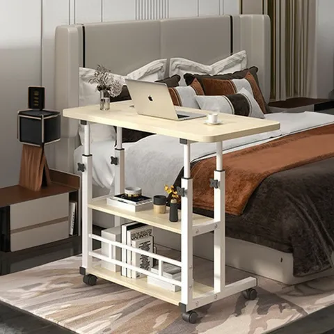 프리미엄 이동식 사이드 보조 높이조절 책상 800우드