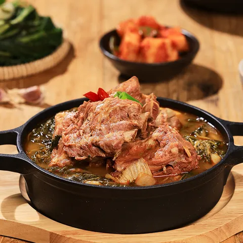 [참맛나] 우거지 뼈해장국 1.2kg x 5팩  돼지목뼈 HACCP 인증