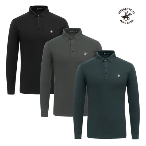 [비버리힐스폴로클럽] 남성 베이직 모던 카라 긴팔티셔츠 4종택1 TS957