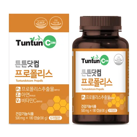 튼튼닷컴 프로폴리스 450 mg x 180 캡슐(81 g) (6개월분)