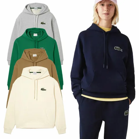 라코스테 유니섹스 루즈핏 오가닉 코튼 후드 SH6404 5종1